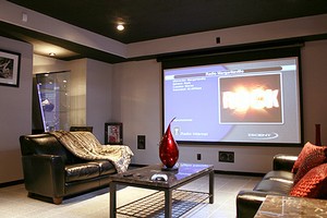 Basement Home Theater System
