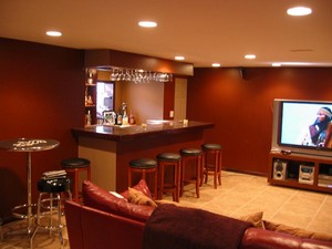 Bar Open 24/7 basement